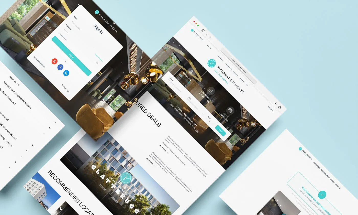 VISIONAPARTMENTS Website