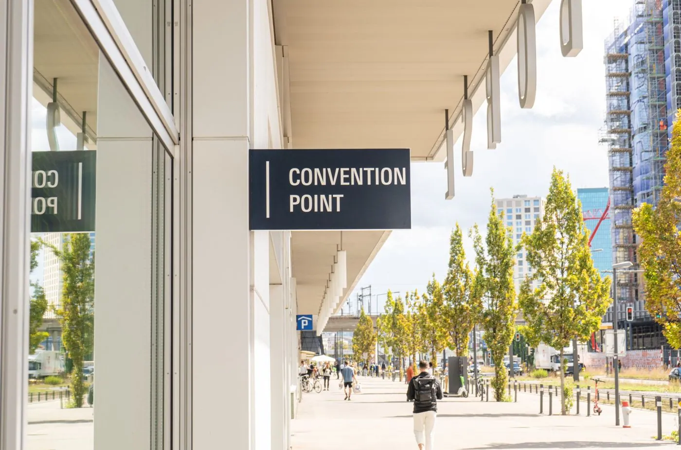 Schild Convention Point in Zürich